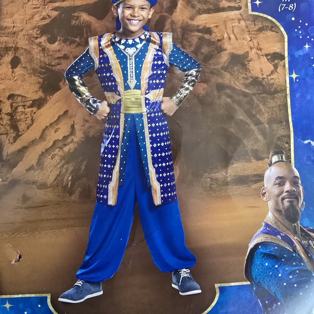 Disguise Blue and Gold Genie Costume for Kids